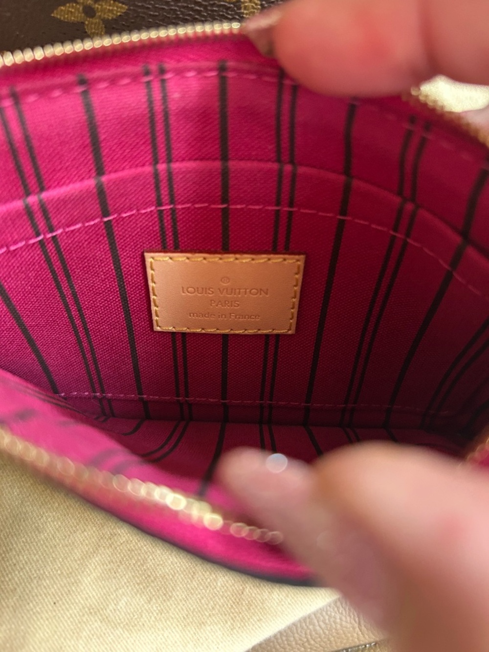PRISTINE RARE💗 LV Neverfull Set PM PIVIONE💗 - Picture 12 of 16